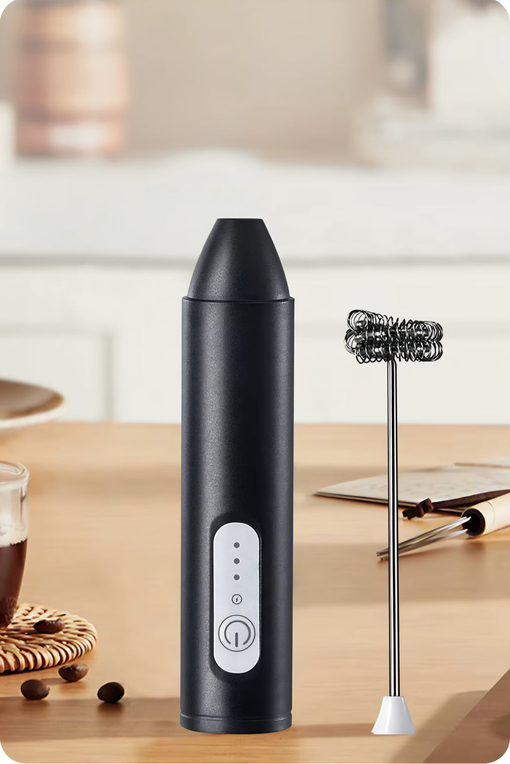 Milk Frother Handheld — Café-Style Foam in 15 Seconds