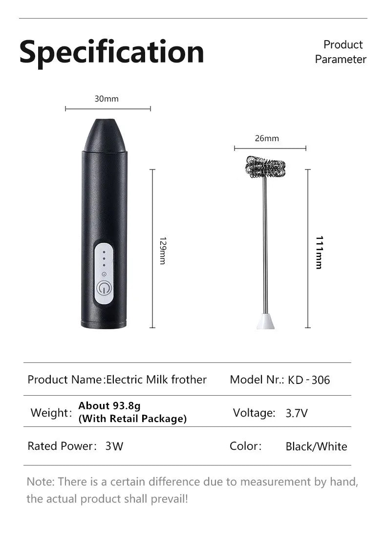 Milk frother lifestyle shot